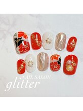 ネイルサロン グリッター(NAIL SALON glitter)/成人式ネイルチップ