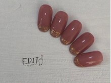 エディットワンバイユウリ(EDIT1 by youri)/ガーリーなラメフレンチ