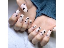 カリス 長岡店(CHARIS)/手書きハートネイル