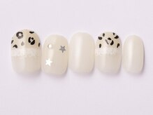 ジェミーネイル エビス(Jemiy nail ebisu)/ヒョウ柄レース星8945yen