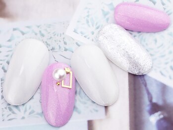 シンプル　ネイル