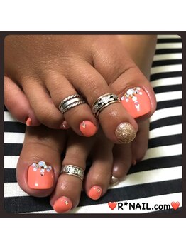 アールネイルドットコム(R*NAIL.com)/秋のフットネイル
