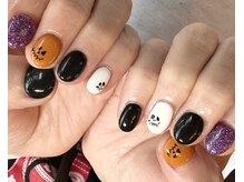 ボーホーネイルズコレクション(BOHO NAILS COLLECTION)/ワンカラー＋ハロウィンアート