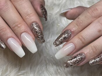 ワンポイントラメワンカラー