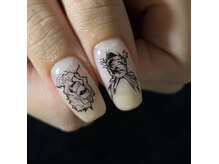 推し活ネイル 痛ネイル 手描きアートも◎当日のオーダー不可