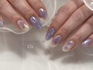 紫陽花ネイル