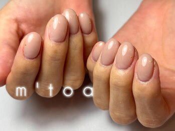 ムートア(m'toa)/ワンカラー/スタッズ/フィルイン