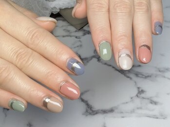 カラフルくすみカラーパラジェル