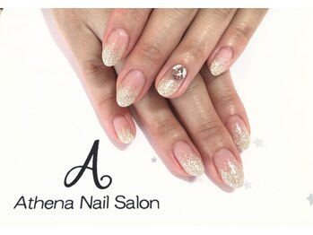 ネイルサロン アテナ(Athena)/グラデーション×Vカットネイル