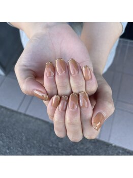 トータルサロン 白べぇーっ プラス/ミラーフレンチネイル☆