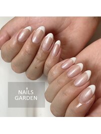 ベースキラキラカラー×フレンチ