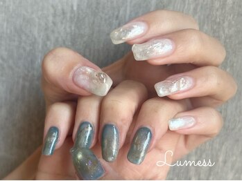 ルメス バイ オルト 津島(Lumess by alt)の写真/【指を長く綺麗に見せたい方に】スラっとした手元の演出に人気★折れにくくモチも◎[津島/ネイル/個室]