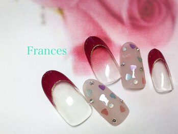 フランセス(Frances)/バレンタインネイル