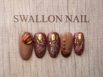 スワロンネイル(SWALLON NAIL)/バレンタインデザイン