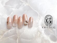 エアフォルク 銀座(ERFOLG)/大人可愛い韓国ビジューネイル◎