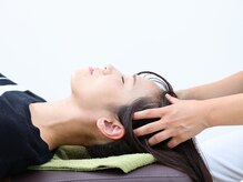 「フルコース９０」はヘッドスパも施し、癒しの時間◎♪