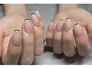 細フレンチ×ピンク ¥7100