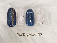ネイル アンド アイラッシュ ヨンマルニ(Nail&eyelash 402)/デニムネイル
