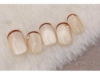 ネイルサロンprish銀座4丁目店【マグネット&フットネイル定額サロン】/7000円 キラキラマグネット