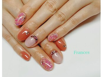 フランセス(Frances)/カラフルタイダイ柄