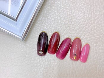 ネイルサロン アミ(Amie)/今月イチオシ♪ボルドーグラデ