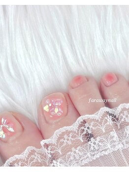 ファラウェイネイル(Faraway nail)/フットネイルもフィルイン☆