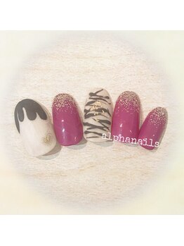 アルファ ネイルズ(ALPHA NAILS)/冬ネイル≫
