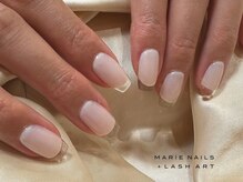 マリー ネイルズアンドラッシュアート モザイクモール港北店(MARIE NAILS & LASH ART)/定額¥11,000クリアフレンチ1218c