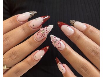 アイネイルズ 四条河原町店(I-nails)/【fuunaデザイン】海外風ネイル