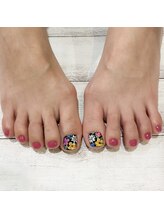 ネイルアルケー(Nail ARCHE)/フラワーフットネイル