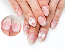 ネイルコレクション ピンク(Nail Collection Pink)/ジェル定額￥8990☆チークネイル