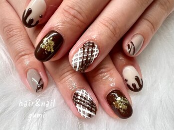 バレンタインネイル