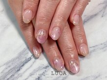 ネイルアトリエルカ(nail atelier LUCA)/W-174 ピンクチューリップネイル