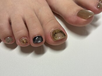 クレイ(clay.)/フット ニュアンスネイル