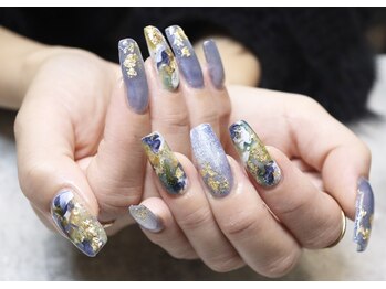 ディーエムジーネイル(DMG nail)/ブルーニュアンスネイル