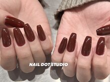 ネイルドットスタジオ 堺筋本町(NAIL DOT STUDIO)/ボルドーワンカラー