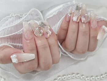 キルティング×薔薇