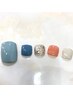 【8月限定】オフのない方☆ワンカラーフットジェルネイル￥4200
