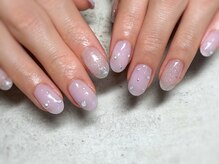 シーン(SHEEN)/ワンカラーとストーンネイル