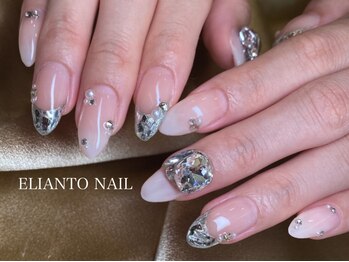 エリアントネイル(ELIANTO NAIL)の写真/ブライダルネイルは華やかさが命！ジュエリー級の輝きデザイン×300色以上カラーで特別な指先に☆