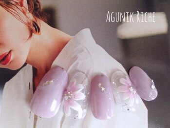 アグニークリッシェ(Agunik Riche)/【フラワーネイル】