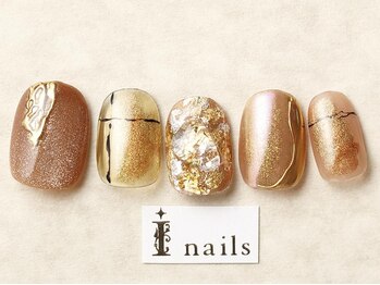 アイ ネイルズ 天神店(I nails)/マグネット×きらきら¥7800