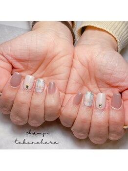 チャンプ 高の原店(Champ)/チェックネイル