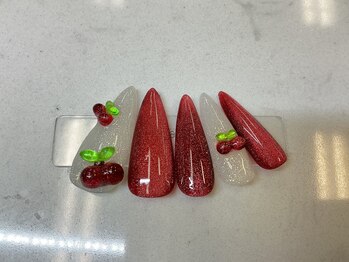 クイーンズネイル(Queeens nail)/さくらんぼネイル