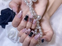 アイドールネイル(iDoll Nail)/ピンク×ブラック