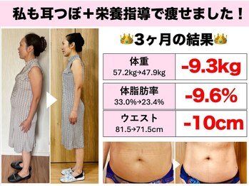 JCK 桜/耳ツボダイエット三ヶ月比較♪