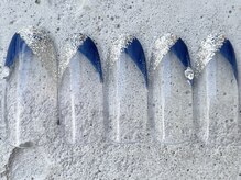 フリークネイル(FREAK Nail)/変形フレンチストーンラメ ¥8500