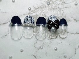 定額Trend ツイードリボン