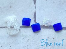 ネイルアンドまつげエクステ ブルーリーフ 四谷三丁目店(Blue Reef)/フット☆フラワーネイル