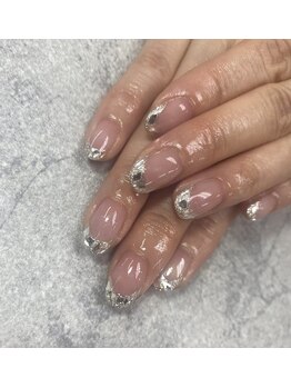 ネイルサロンファストネイルプラス 新宿店(FAST NAIL PLUS)/夏ネイル2023【ガラスフレンチ】